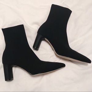 NWOT Zara Black Sock Boots